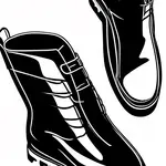 black wellington boots image